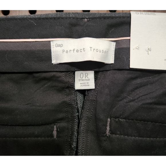 Womens Gray GAP Perfect Trouser Stretch Dress Pants 0R classic Comfort Dressy - Picture 4 of 11